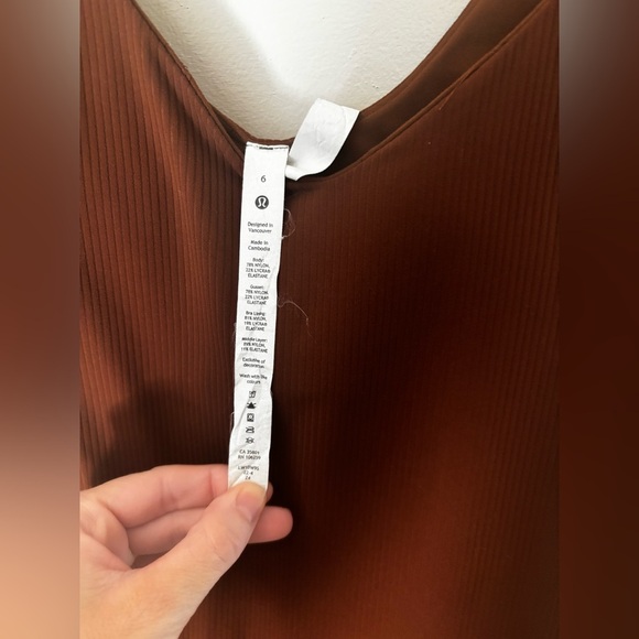 Lululemon Athletica Align Bodysuit in Brown comfort stretchy bodycon activewear - Picture 13 of 13